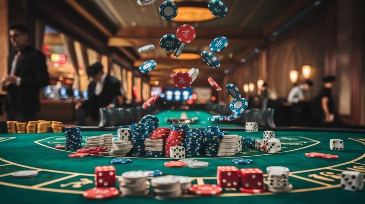 ok4d live casino games displayed on mobile phone screen